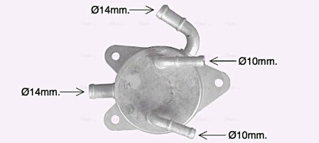 AVA TOYOTA Оливний радіатор (без корпуса) CAMRY 2.5 11-, LEXUS AVA COOLING TO3755