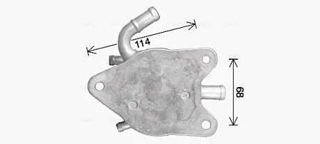 AVA TOYOTA Оливний радіатор (без корпуса) CAMRY 2.5 11-, LEXUS AVA COOLING TO3755