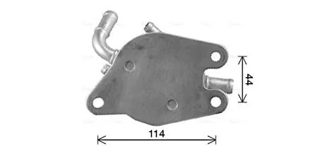 AVA TOYOTA Оливний радіатор (без корпуса) RAV 4 III 2.0 4WD 08-, RAV 4 IV 2.0 12- AVA COOLING TO3771