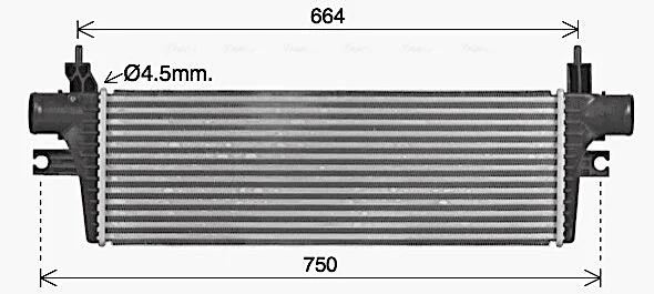 Інтеркулер TOYOTA HILUX MK VIII (2015) (вир-во AVA) AVA COOLING TO4774 (фото 1)