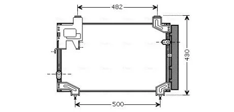 Радіатор кодиціонера AVA COOLING TO5394D
