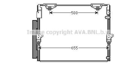 Радиатор кодиционера AVA COOLING TO5560D