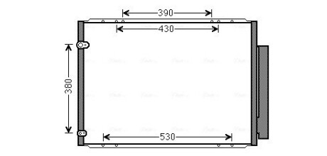 AVA LEXUS Радіатор кондиціонера (конденсатор) з осушувачем RX 350 06- AVA COOLING TO5573D