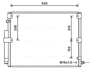 AVA TOYOTA Радіатор кондиціонера (конденсатор) Land Cruiser 100 98-02 AVA COOLING TO5617D
