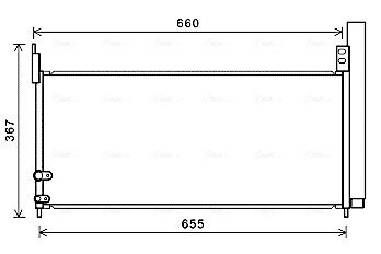 Радиатор кодиционера AVA COOLING TO5692D