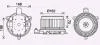 Вентилятор отопителя салона Toyota Land Cruiser 200 4.5TD, 4.6i, 4.7i (07-) (T AVA COOLING TO8740 (фото 1)
