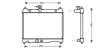 Радіатор охолодження двигуна Toyota Yaris (99-05) 1,0i 1,3i MT AVA AVA COOLING TOA2251 (фото 1)