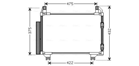 Радіатор кодиціонера AVA COOLING TOA5404D