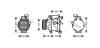 AVA TOYOTA Компресор кондиціонера COROLLA 1.4-2.0 01- AVA COOLING TOAK443 (фото 1)