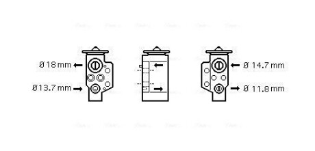 Розширювальний клапан AVA COOLING VN1243