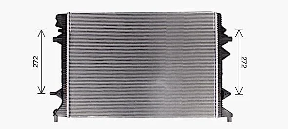 Радиатор, Система охлаждения двигателя AVA COOLING VN2415 (фото 1)