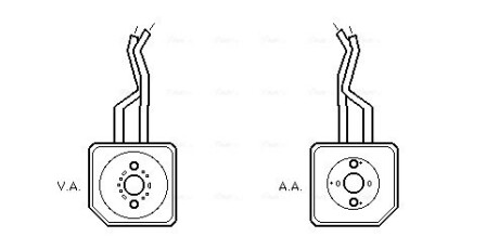 AVA VW Оливний радіатор Bora, Golf IV 1.6 00- AVA COOLING VN3100