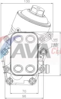Охолоджувач оливи AVA COOLING VN3467H