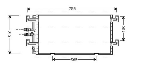 Радіатор кондиціонера AVA COOLING VN5145