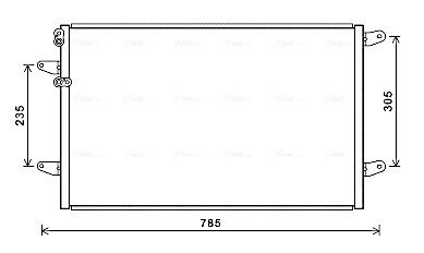 Радіатор кондиціонера AVA COOLING VN5379