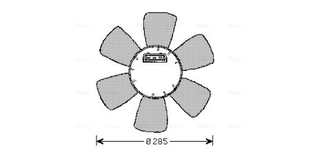AVA AUDI Вентилятор радіатора SEAT, VW AVA COOLING VN7523