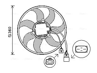 Вентилятор AVA COOLING VN7537