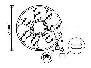 Вентилятор AVA COOLING VN7537