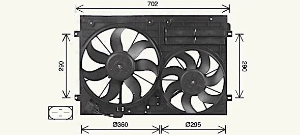 Вентилятор AVA COOLING VN7551 (фото 1)
