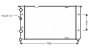 AVA VW Радіатор сист. охолодження двигуна PASSAT B3 VR6 AC 91- AVA COOLING VNA2103 (фото 1)