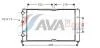 AVA VW Радіатор охолодження POLO CLASSIC 99- AVA COOLING VNA2191 (фото 1)