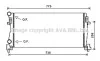 Радиатор, Система охлаждения двигателя AVA COOLING VNA2344 (фото 1)