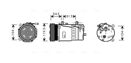 Компрессор AVA COOLING VNAK280