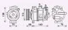 Компресор кондиціонера Audi A1, A3, A4, Q3/Seat Leon, Ibiza/Skoda Fabia, Octavia/VW Caddy, Passat, Golf, Jetta AVA AVA COOLING VNAK401 (фото 1)