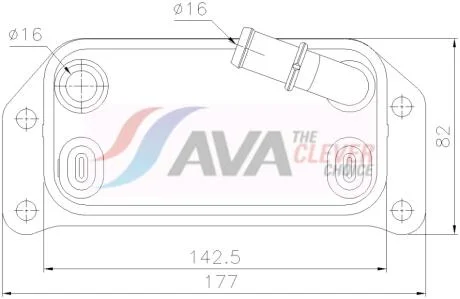 Охолоджувач оливи AVA COOLING VO3312