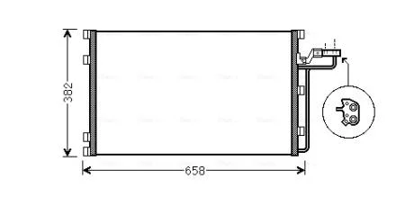 Радіатор кондиціонера AVA AVA COOLING VO5139