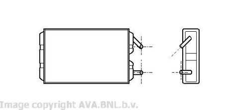 AVA VOLVO Радіатор опалення 740, 760, 940, 960 AVA COOLING VO6041