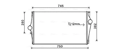 AVA VOLVO Інтеркулер XC90 I 2.4/3.0 02- AVA COOLING VOA4151 (фото 1)