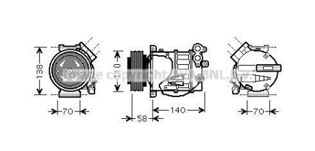 Компресор кондиціонера AVA COOLING VOAK144