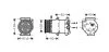 AVA FORD Компресор кондиціонера C-MAX II 1.6 10-, FOCUS III 1.6 10-, MONDEO IV 1.6 07-, VOLVO AVA COOLING VOAK184 (фото 1)