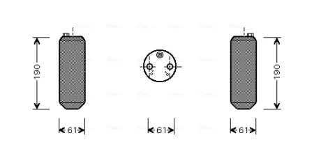 Осушувач кондиціонера Volvo S60, S80, V70, XC70, XC90 (99-)  AVA AVA COOLING VOD108