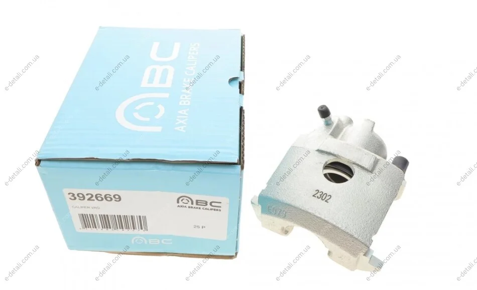 Супорт гальмівний (передній) (R) VW Polo 94-07/Skoda Fabia 99-14 (d=48mm) AXIA Brake Calipers 392669 (фото 1)