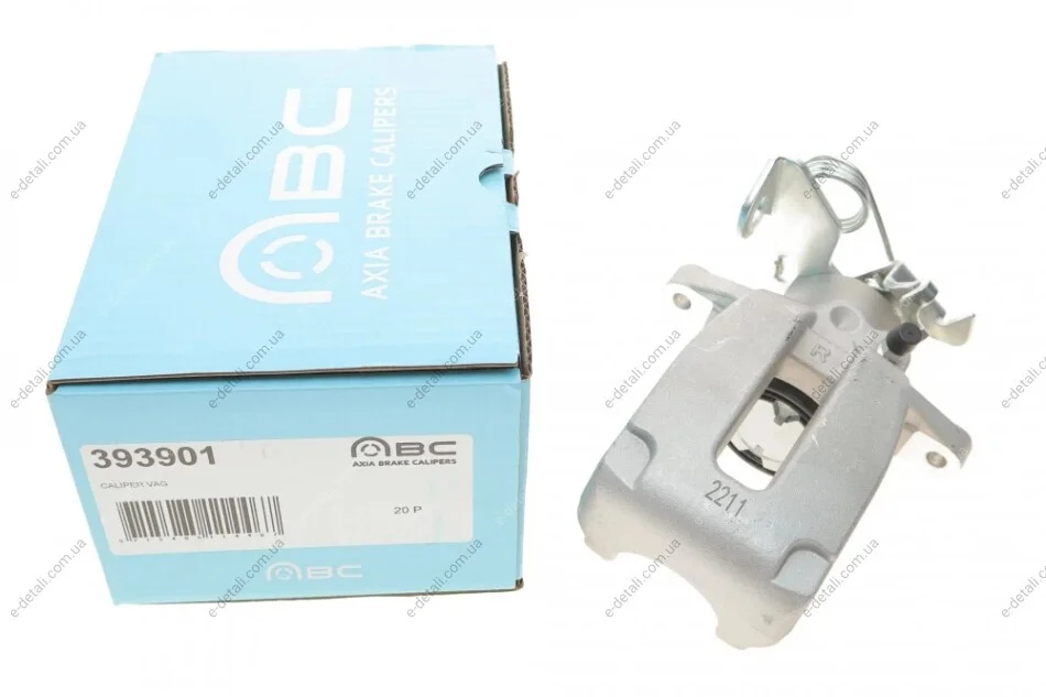 Суппорт тормозной (задний) (R) VW Passat B5 96-05 (d=43mm) (Lucas) AXIA Brake Calipers 393901 (фото 1)