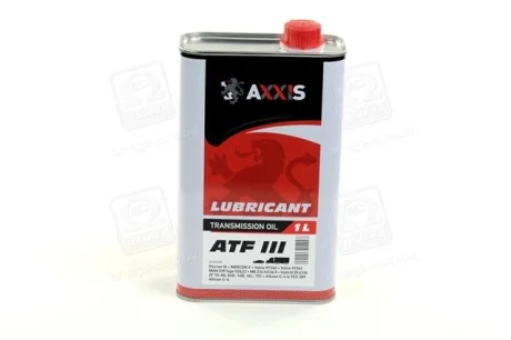 Трансмиссионное масло ATF III 1 л Axxis 48021043914