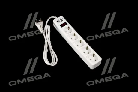 Мережевий фільтр-подовжувач з USB2 Optima Base 5 1,5m WHITE провід 3*0,75мм2<AXXIS> Axxis Ax-1265