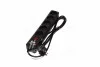 Мережевий фільтр-подовжувач з USB2 Optima Base 5 1,8m BLACK провід 3*0,75мм2<AXXIS> Axxis Ax-1266 (фото 2)