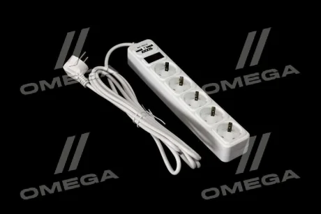 Мережевий фільтр-подовжувач з USB2 Optima Base 5 3m WHITE провід 3*0,75мм2<AXXIS> Axxis Ax-1269