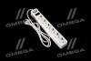 Мережевий фільтр-подовжувач з USB2 Optima Base 6 1,5m WHITE провід 3*0,75мм2<AXXIS> Axxis Ax-1271 (фото 1)