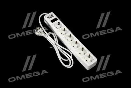 Мережевий фільтр-подовжувач з USB2 Optima Base 6 1,5m WHITE провід 3*0,75мм2<AXXIS> Axxis Ax-1271