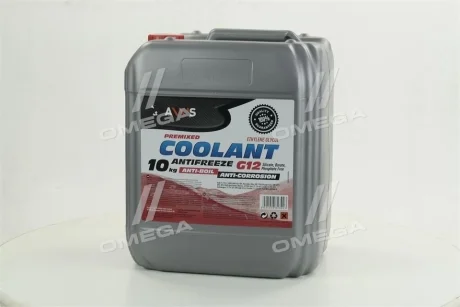 Антифриз RED G12 Сoolant <AXXIS> (червоний) (Каністра 10кг) Axxis AX-2003