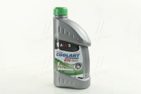Антифриз GREEN G11 Сoolant <AXXIS> (зелений) (Каністра 1кг) Axxis AX-2004