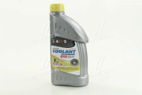 Антифриз YELLOW G12 Сoolant <AXXIS> (жовтий) (Каністра 1кг) Axxis AX-2007
