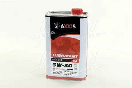 Олива моторн. AXXIS 5W-30 Gold Sint (Каністра 1л) Axxis AX-2022