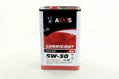 Масло моторн. AXXIS 5W-30 Gold Sint (Каністра 4л) Axxis AX-2023