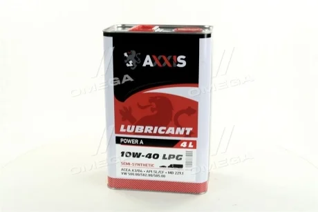 Олива моторн. AXXIS 10W-40 LPG Power A (Каністра 4л) Axxis AX-2029