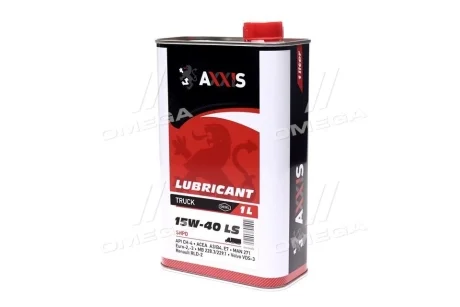 Олива моторн. AXXIS TRUCK 15W-40 LS SHPD (Каністра 1л) Axxis AX-2046